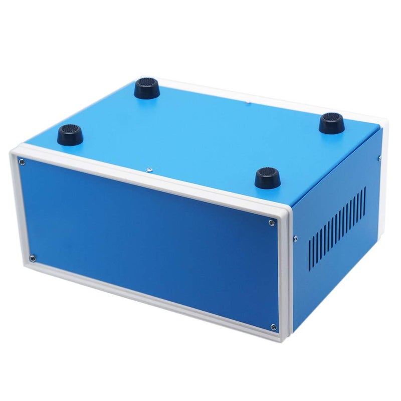 Zulkit Junction Box Blue Metal Project Box DIY Electric Enclosure Case Preventive Case Electrical Box 9.8 x 7.5 x 4.3 Inch - Image 3